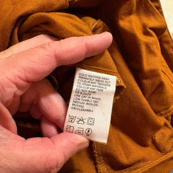 Kowtow Denim Sculptor Pants in Brown Brass - Picture 6 of 6